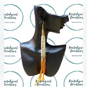 COPY - Handcrafted by Keetahgurl Bead Dangle Earrings